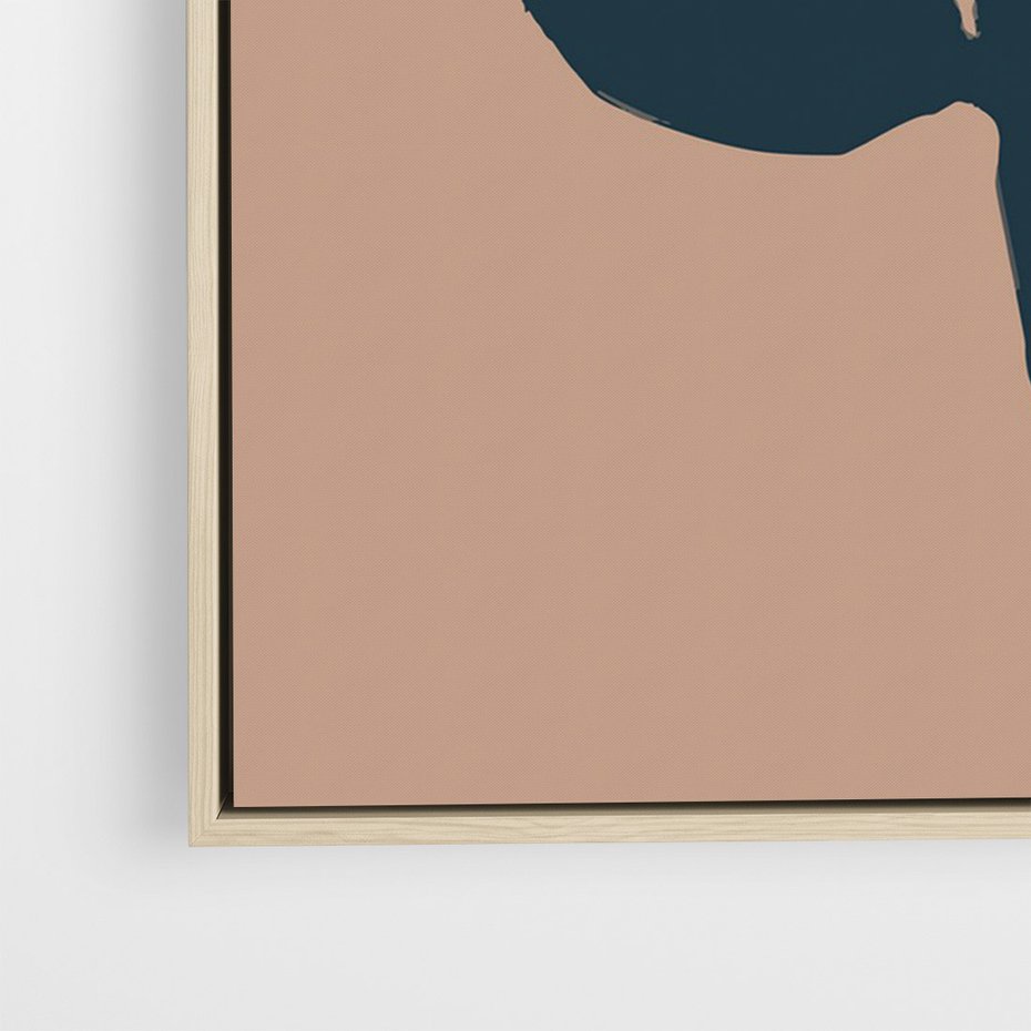 Obraz w ramie 80x120 - Niewytłumaczalne - abstrakcyjny obraz, plakat - rama drewno