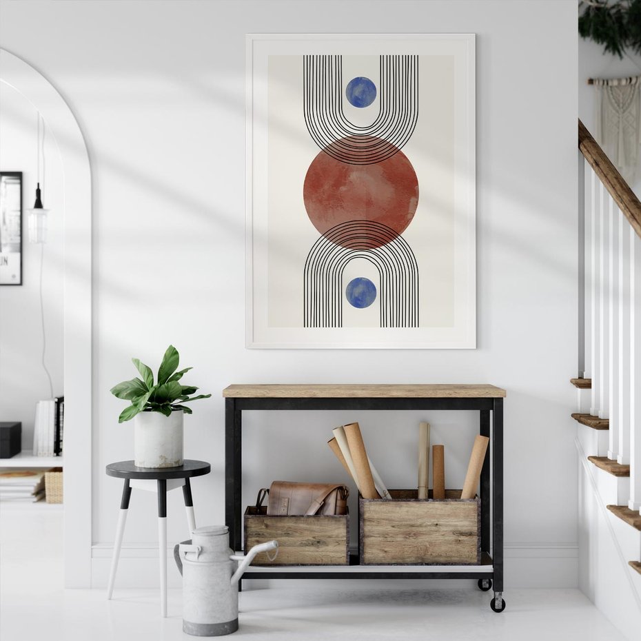 Plakat bez ramy 50x70 - Księga Impulsów - nowoczesny plakat, styl midcentury