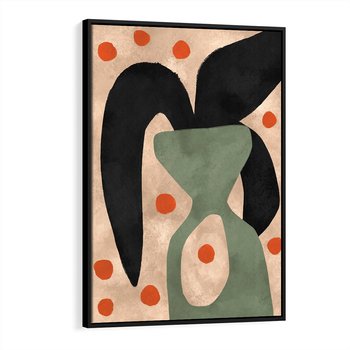 Obraz w ramie 50x70 - Impresje Boho - abstrakcyjny obraz, plakat - rama czarna