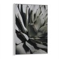 Obraz w ramie 80x120 - Sukulenty wśród kaktusów - sukulenty, kaktusy - rama biała