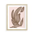 Plakat w ramie 40x50 - Nowoczesne Harmonie - skandynawski styl, plakat - rama drewno