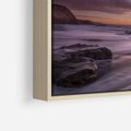 Obraz w ramie 50x50 - Spojrzenie w głąb duszy - zachód słońca, zmierzch - rama drewno