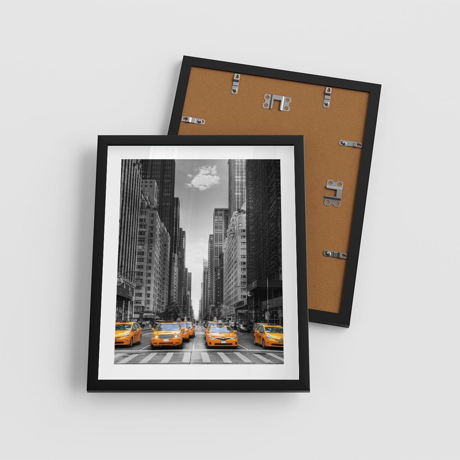 Plakat w ramie 40x50 - Wibracje Nowego Jorku - miasto, Nowy Jork - rama czarna