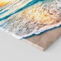 Obraz na płótnie 30x30 - Spokój morza: moment relaksu - plaża, morze