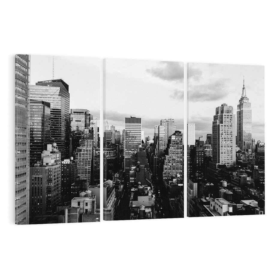 Obraz na płótnie 120x80 - Wibracje Miejskiego Życia - miasto, wieżowce
