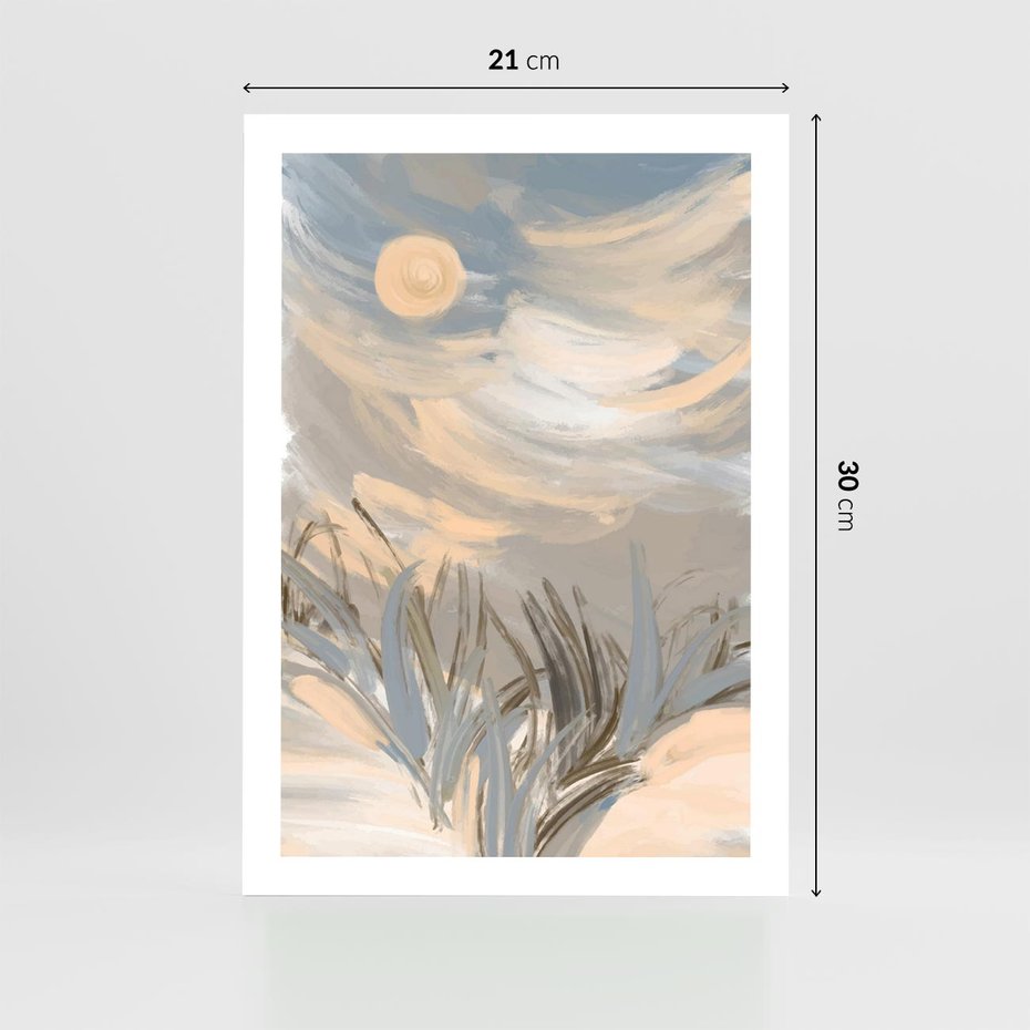 Plakat bez ramy 21x30 - Światłości Taniec - akwarela, obraz