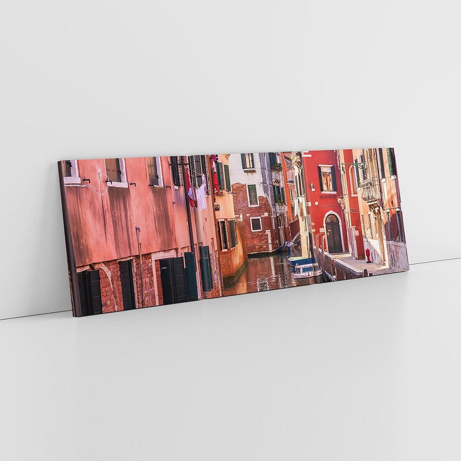 Obraz na płótnie 150x50 - Przejażdżka gondolą przez Wenecję - Wenecja, kanały