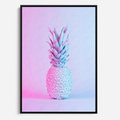 Obraz w ramie 50x70 - Ananas Abstrakcja - ananas, abstrakcja - rama czarna