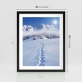 Plakat w ramie 40x50 - Magia zimowych gór - zima, góry - rama czarna