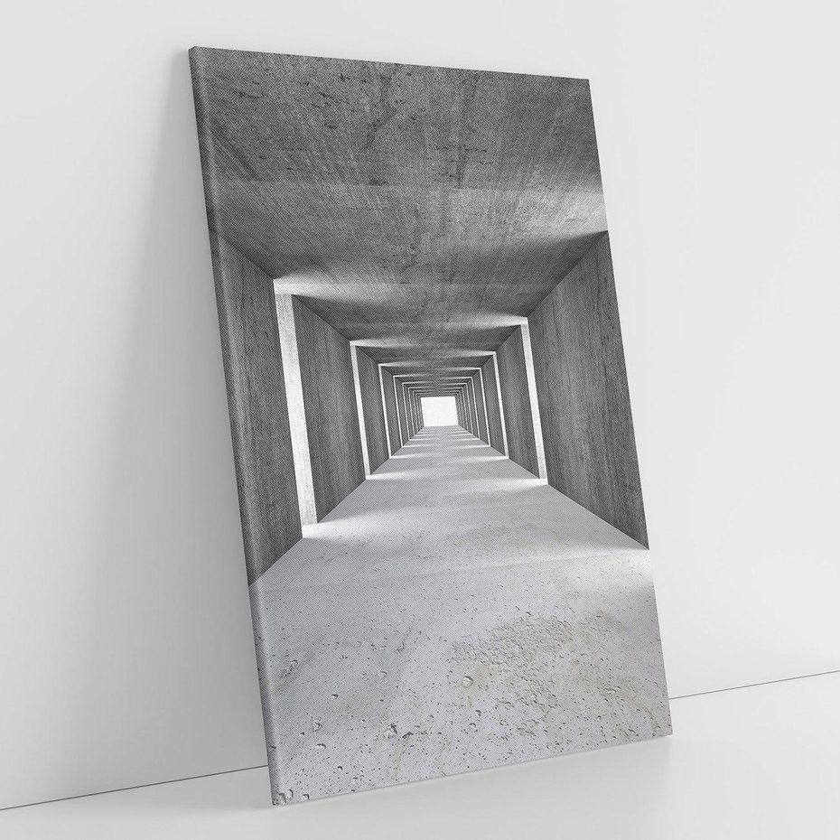 Obraz na płótnie 50x70 - Abstrakcyjna głębia - 3D, tunel