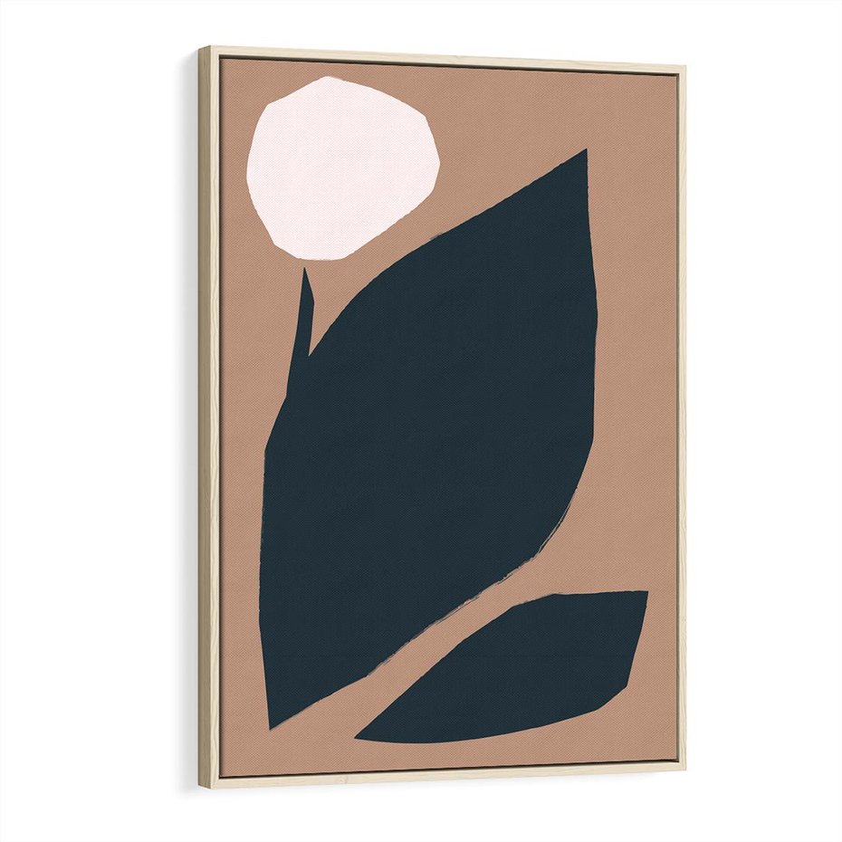Obraz w ramie 80x120 - Rozkwitająca Wolność Boho - abstrakcyjny obraz, plakat - rama drewno