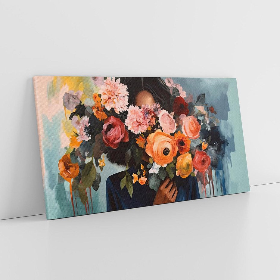 Obraz na płótnie 120x60 - Ukryte Emocje - obraz, akwarela