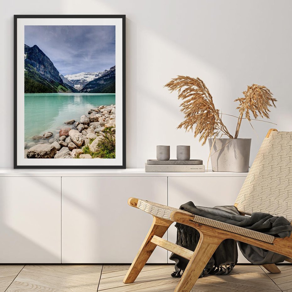 Plakat bez ramy 50x70 - Górskie jezioro - spokój i piękno - jezioro, górskie