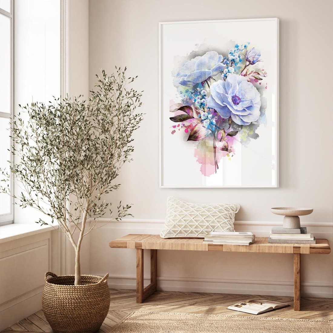 Plakat bez ramy 40x50 - Kolorowa Ekspresja - kwiaty, graficzne