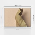 Obraz w ramie 120x80 - Boho suszone liście - suszony, liść - rama biała