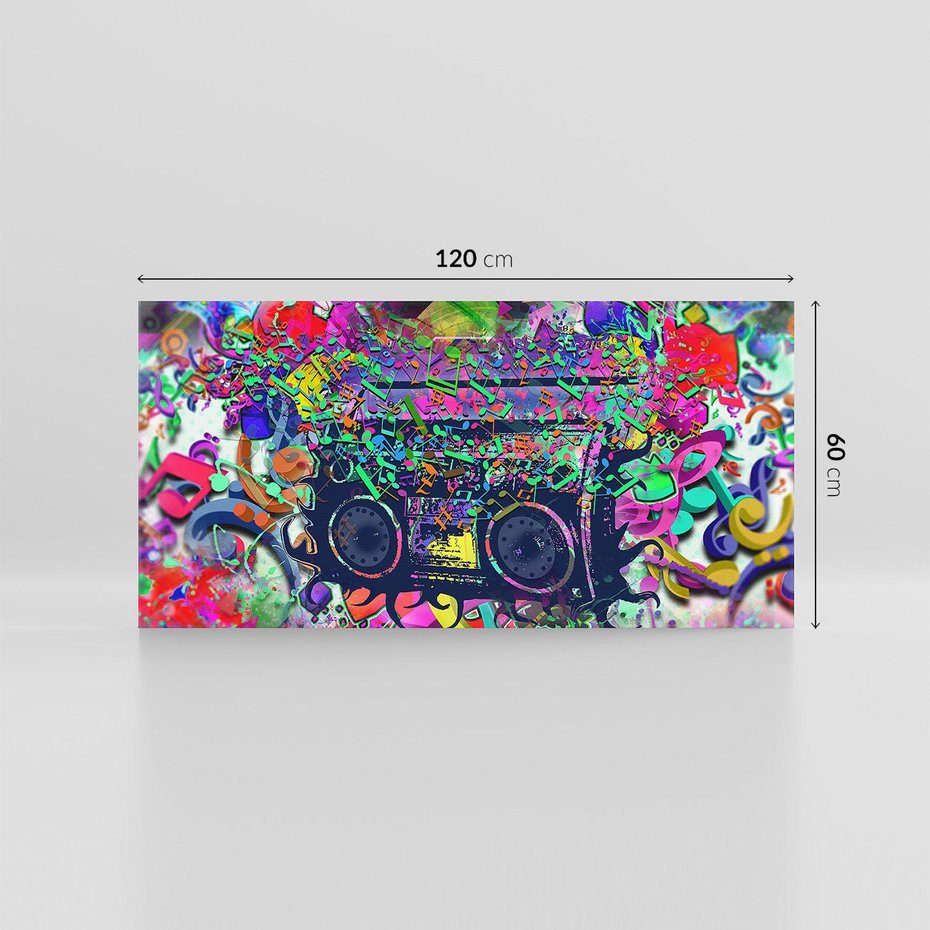 Obraz na płótnie 120x60 - Harmonia Muzyki - grafika, muzyka