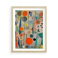 Plakat w ramie 50x70 - Wewnętrzne Zagadki Kształtów - abstrakcyjny obraz, sztuka abstrakcji - rama drewno