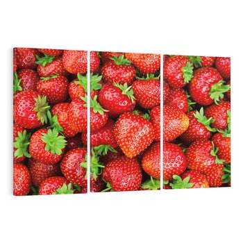 Obraz na płótnie 120x80 - Słodkie kuszenie - truskawki, owoce