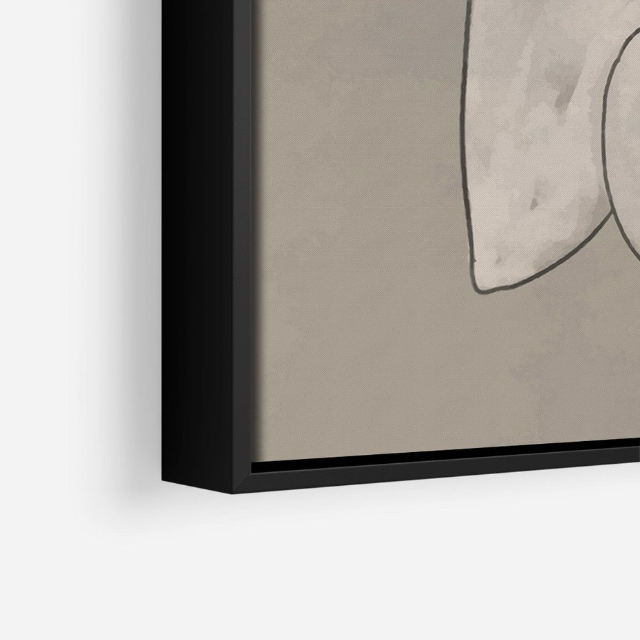 Obraz w ramie 50x70 - Zaklęte Anomalie - nowoczesna geometryczna sztuka, loftowe wnętrze - rama czarna