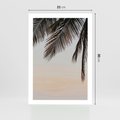 Plakat bez ramy 21x30 - Tropikalna Harmonia - palmy na tle nieba