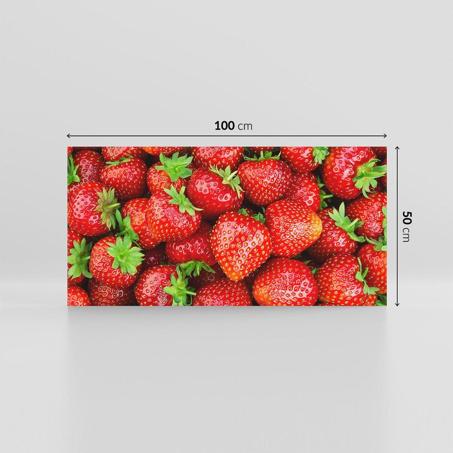 Obraz na płótnie 100x50 - Słodkie kuszenie - truskawki, owoce