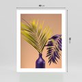 Plakat bez ramy 40x50 - Delikatne Piękno - palma, pastele