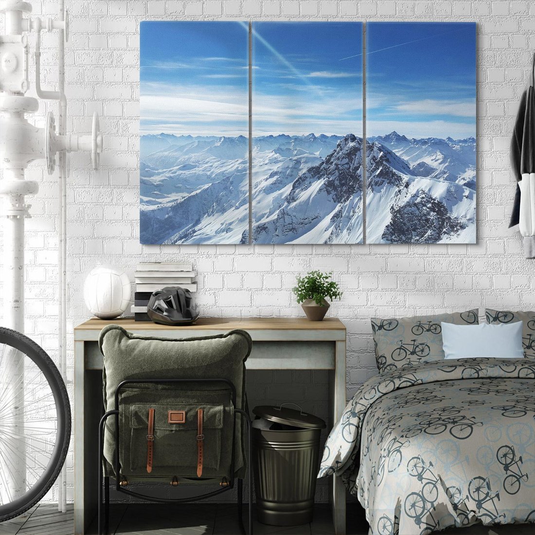 Obraz na płótnie 120x80 - Mroźne góry zima w pełnym rozkwicie - góry, zima