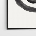 Obraz w ramie 70x100 - Bezgraniczne Widoki - abstrakcyjne plamy okręgi, akwarelowe - rama czarna