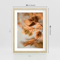 Plakat w ramie 30x40 - Magia Jesieni - liście, jesień - rama drewno