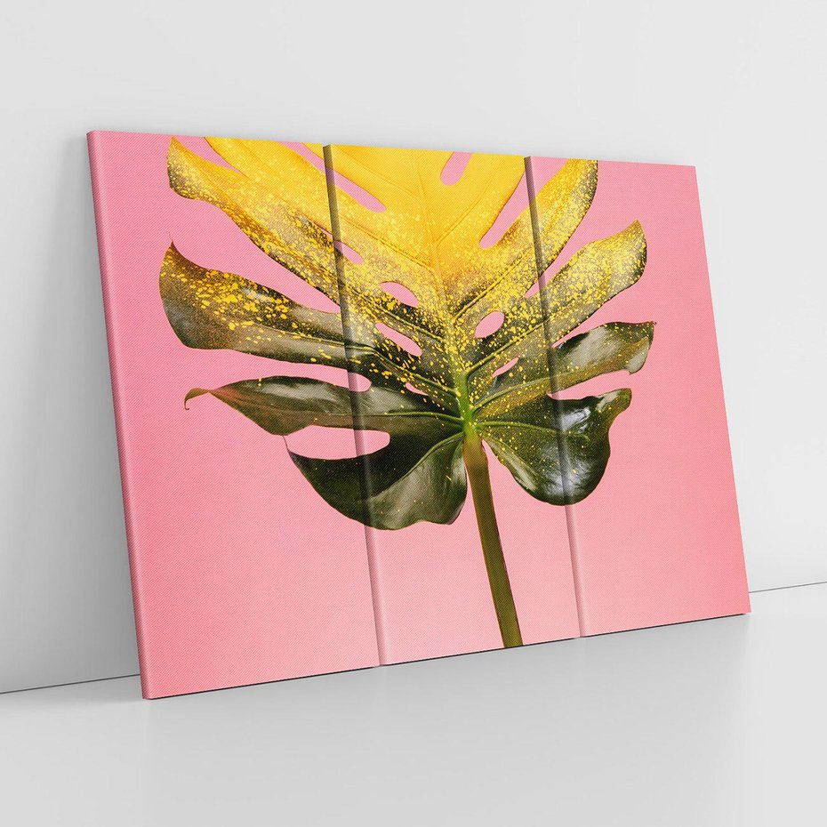Obraz na płótnie 120x80 - Majestatyczna monstera - monstera, liść