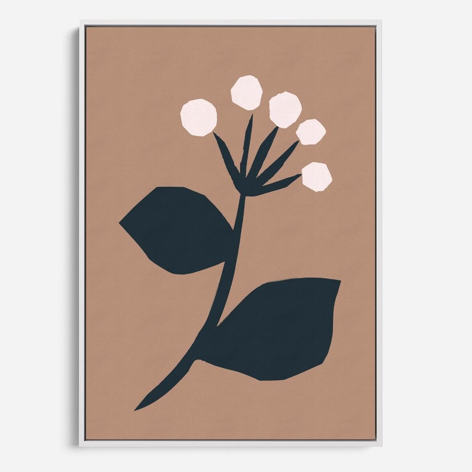 Obraz w ramie 80x120 - Rozbijające Granice - abstrakcyjny obraz, plakat - rama biała