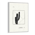 Obraz w ramie 80x120 - Zaklęta roślinna ekspresja - nowoczesna sztuka, minimalistyczny styl - rama biała