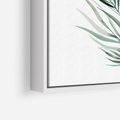 Obraz w ramie 70x100 - Blask Natury - złote, liście - rama biała