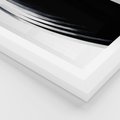 Plakat w ramie 40x50 - Awangarda w Kontraście - architektura, nowoczesne formy - rama biała