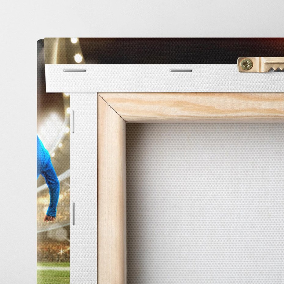 Obraz na płótnie 120x80 - Magia stadionowego futbolu - piłka nożna, stadion