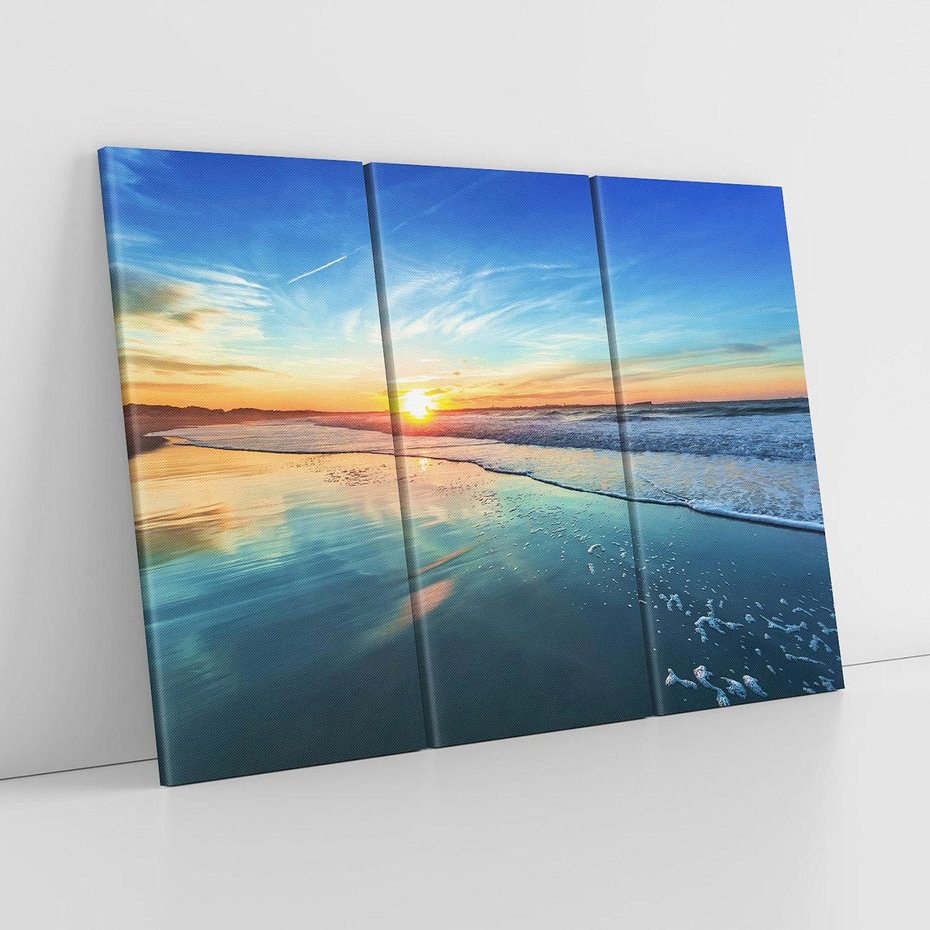 Obraz na płótnie 120x80 - spotkanie przy horyzoncie - morze, plaża