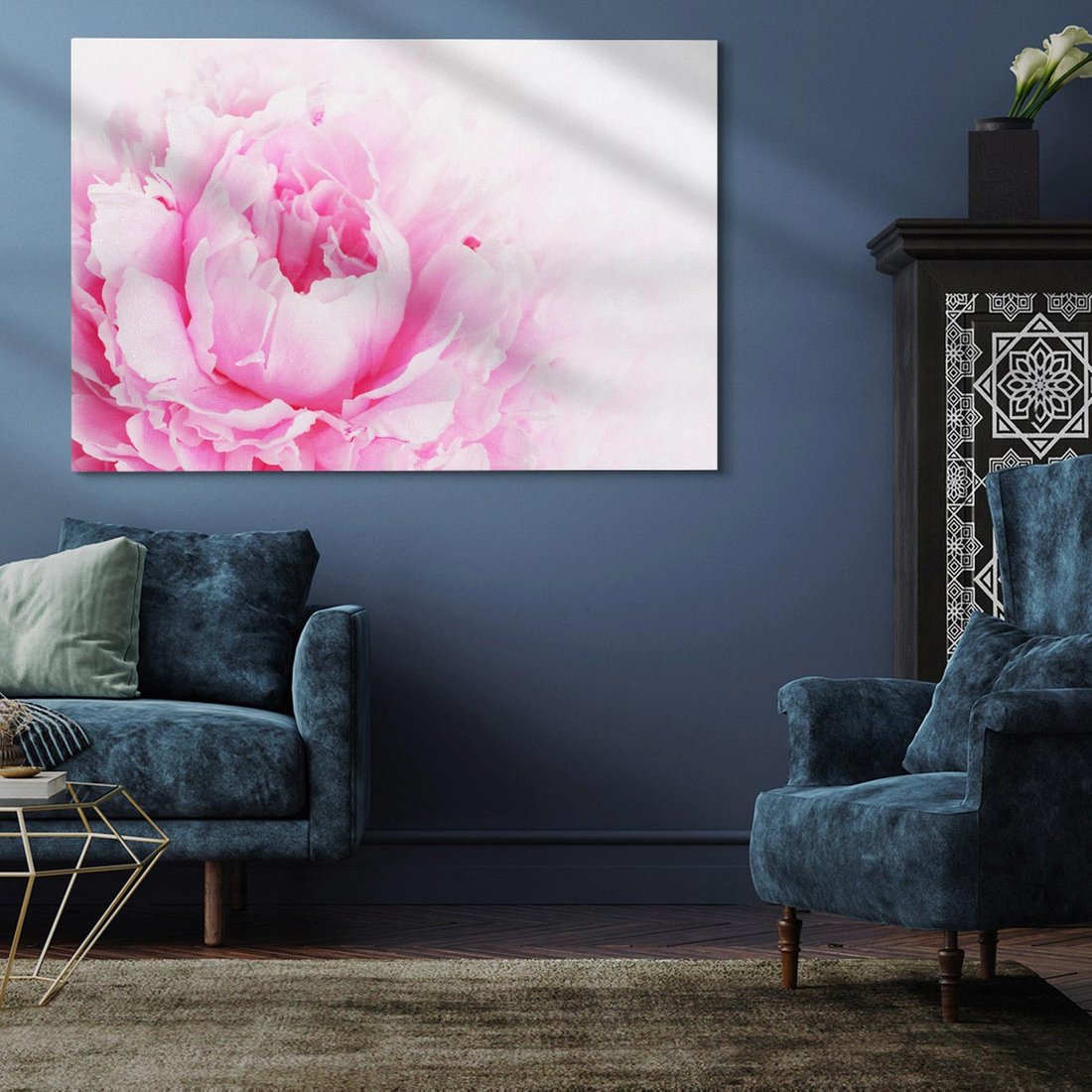 Obraz na płótnie 120x80 - Kwiatowa harmonia - kwiaty