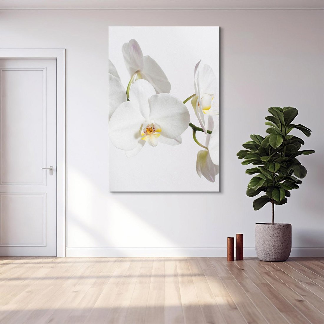 Obraz na płótnie 80x120 - Orchidea Kwiat - orchidea, kwiat