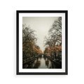 Plakat w ramie 40x50 - Jesienne Spacerki po Holenderskich Kanałach - kanały, Holandia - rama czarna
