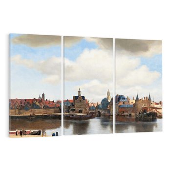 Obraz na płótnie 120x80 - "View of Delft" Johann Vermeer (1660–1661) - Reprodukcja - reprodukcja, obraz na płótnie