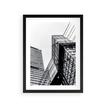 Plakat w ramie 40x50 - Fotografia Wieżowców - architektura, budynki - rama czarna