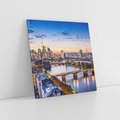 Obraz na płótnie 50x50 - Frankfurt - spotkanie tradycji i nowoczesności - Frankfurt, Niemcy