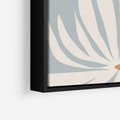 Obraz w ramie 70x100 - Kwiatowe Kształty - kwiaty, nowoczesne i minimalistyczne - rama czarna