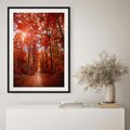Plakat bez ramy 30x40 - Magia jesiennego lasu - las, jesień