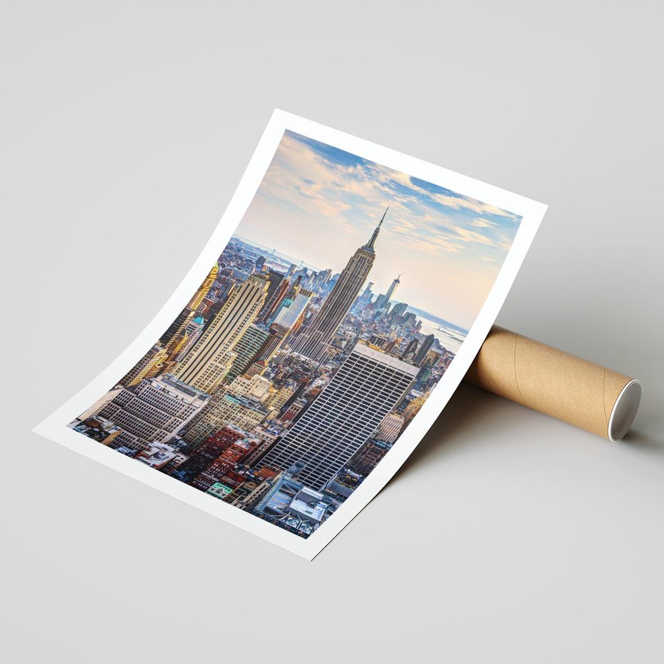 Plakat bez ramy 40x50 - Manhattan - Wieżowce Nowego Jorku - Manhattan, Nowy Jork