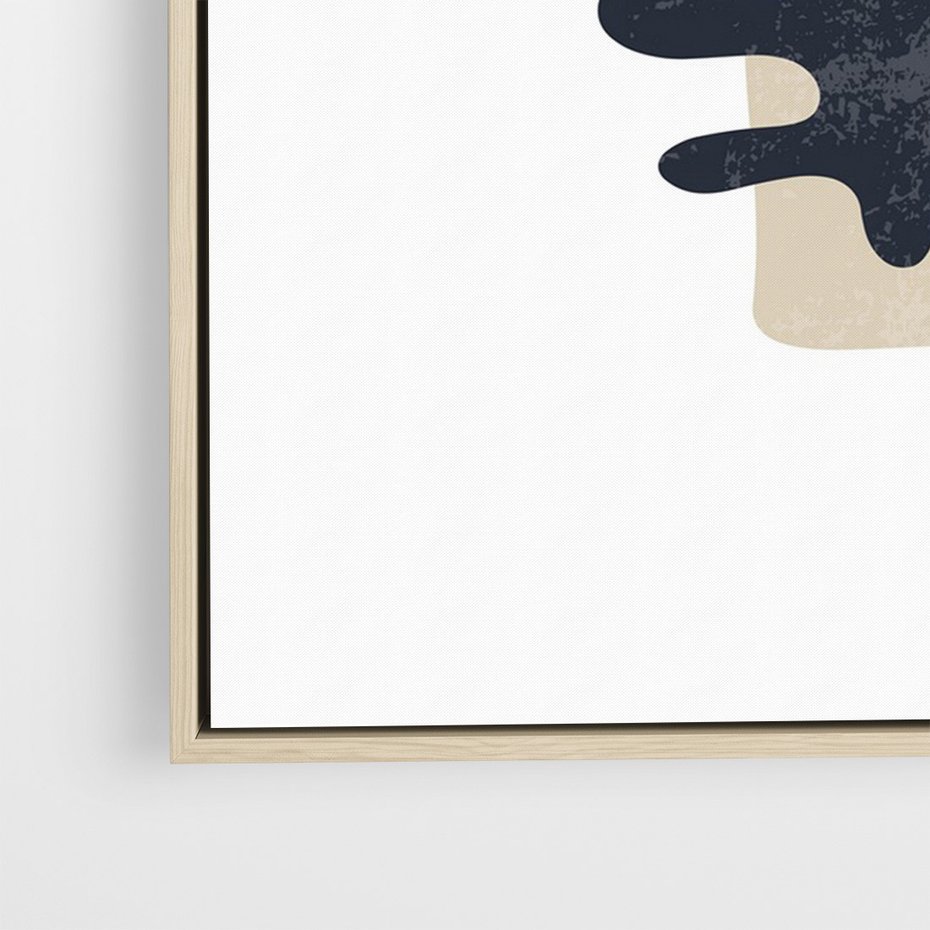 Obraz w ramie 70x100 - Opowieść Przenikających Energii - inspiracja mattise, abstrakcja - rama drewno