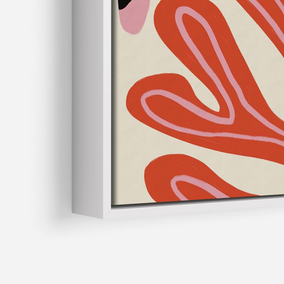 Obraz w ramie 80x80 - Księga Pastelowych Impulsów - abstrakcyjny obraz, plakat - rama biała