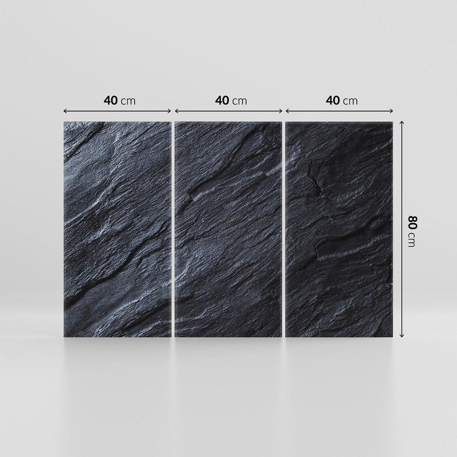 Obraz na płótnie 120x80 - Kamienne tekstury w trójwymiarze - kamień, tekstura