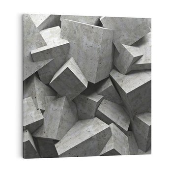 Obraz na płótnie 70x70 - Abstrakcja w Trzech Wymiarach - 3D, abstrakcja