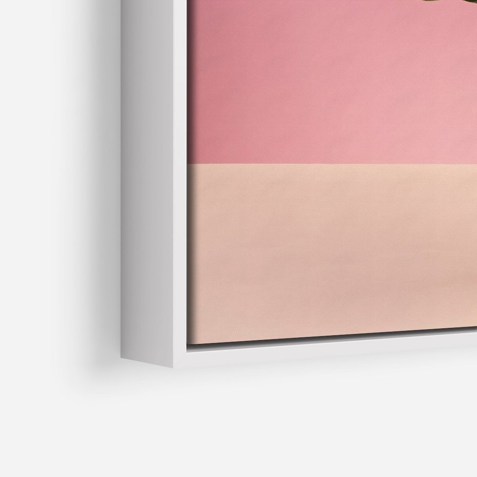 Obraz w ramie 80x120 - Majestatyczna monstera - monstera, liść - rama biała